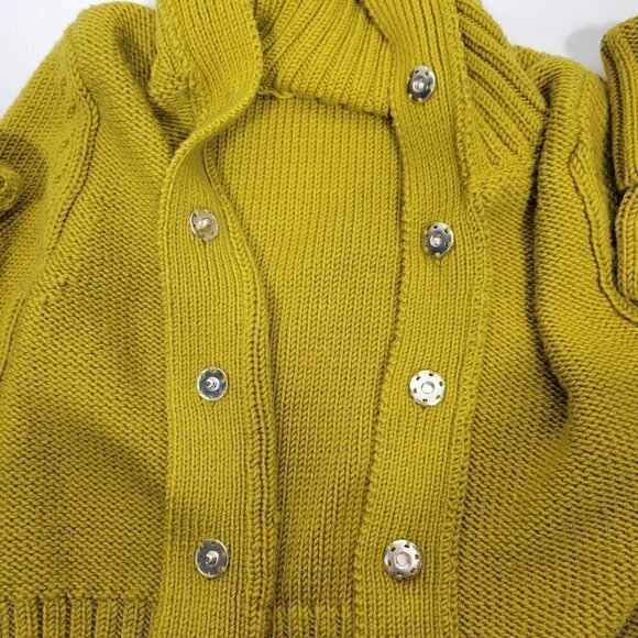 Max Azria Collection Women's Knit 100%Wool Button Up Sweater Roll Sleeves Size M - Picture 10 of 15